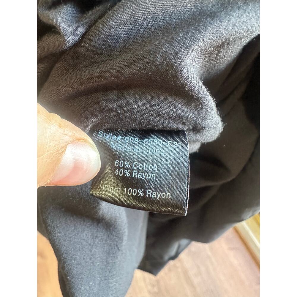 Jenni Kayne Seersucker Summer Dress Black Sz XS Cotton Rayon Black GREAT! - Picture 8 of 10